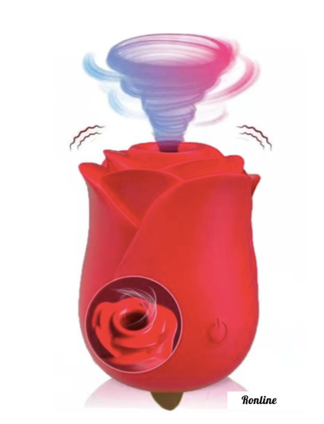Roos luchtdruk vibrator - Luxe vibrator - Bef- Zuig - Clitoris - 6 zuig vibratie standen