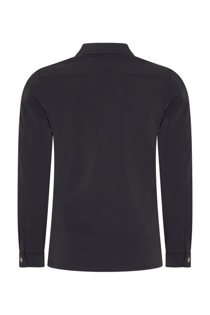JACK ZIP BLACK OVERSHIRT MET ZAKKEN