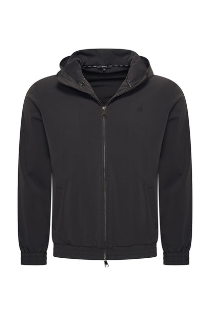 MEN LIGHTWEIGHT JACKED HOODED BLACK