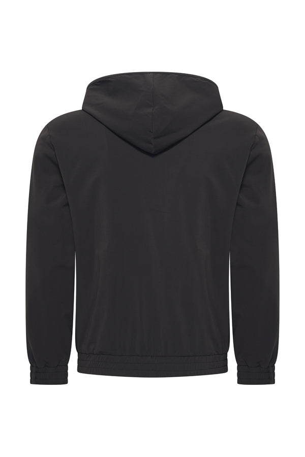 MEN LIGHTWEIGHT JACKED HOODED BLACK