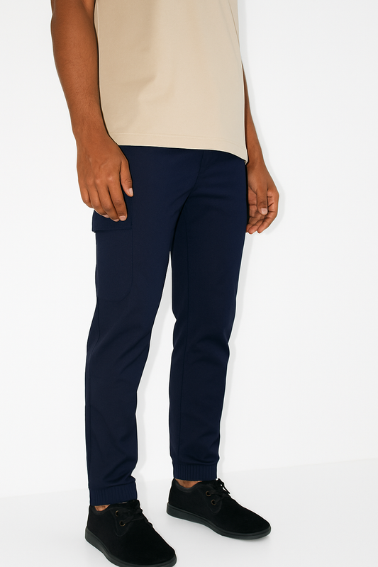 STRAIGHT CARGO TROUSER ATHLETIC - DARK BLUE