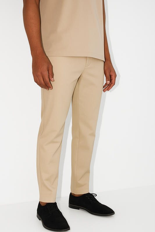 STRAIGHT TROUSER ATHLETIC - SAND L32