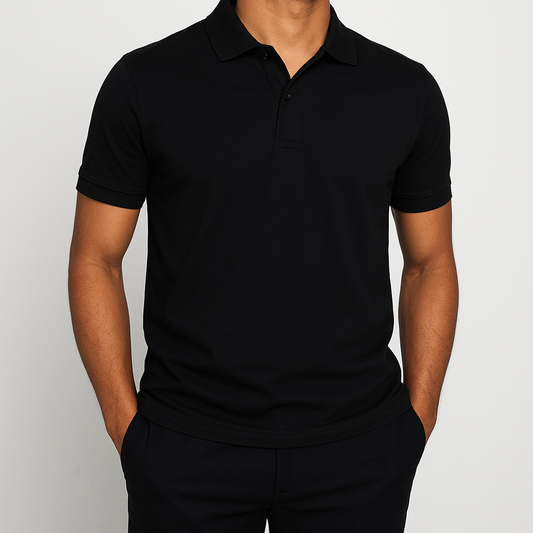 THE ESSENTIAL ATHLETIC POLO – BLACK