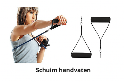 11-delig Trainingspakket – Compleet Fitness- en Krachttrainingsset voor Thuis - Yoga, Pilates & Weerstandstraining