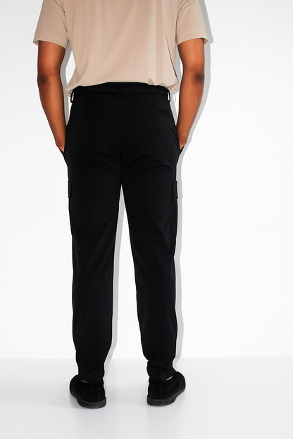 STRAIGHT CARGO TROUSER ATHLETIC - BLACK