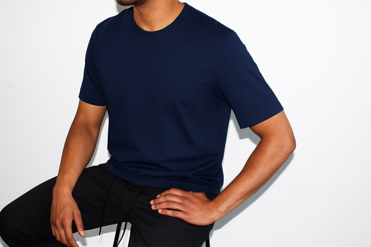 THE ESSENTIAL ATHLETIC T-SHIRT – MARINE BLUE