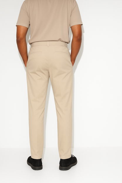 STRAIGHT TROUSER ATHLETIC - SAND L32