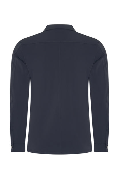 JACK ZIP DARK BLUE OVERSHIRT MET ZAKKEN