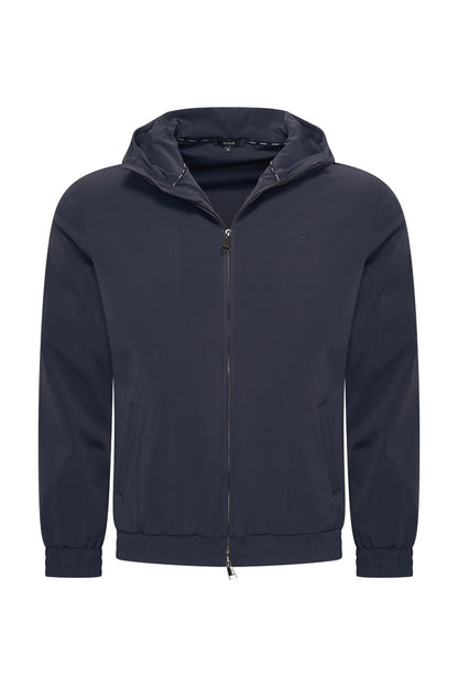 MEN LIGHTWEIGHT JACKED HOODED MARINE BLUE