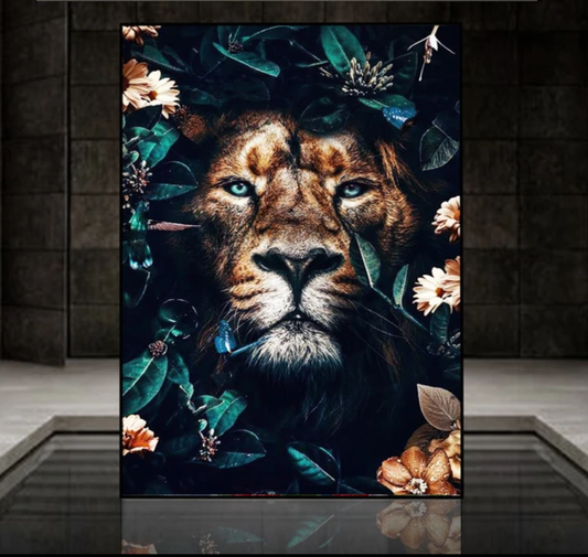 Diamant painting Leeuw